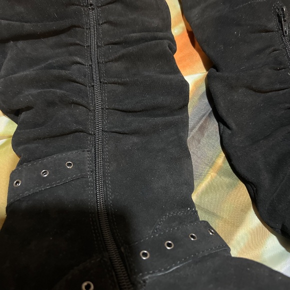 Naughty Monkey Over The Knee Suede Boots - Picture 8 of 14
